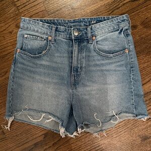 H&M Women's Distressed Blue Jean Shorts